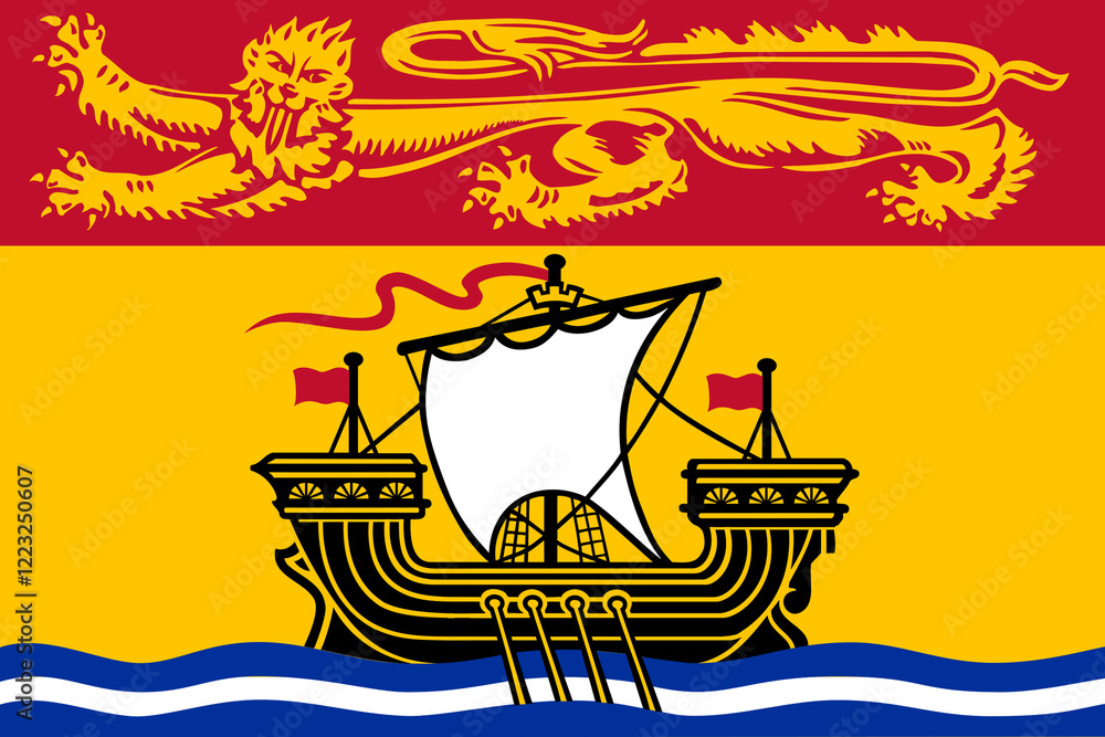 Fototapeta premium New Brunswick Canada flag background