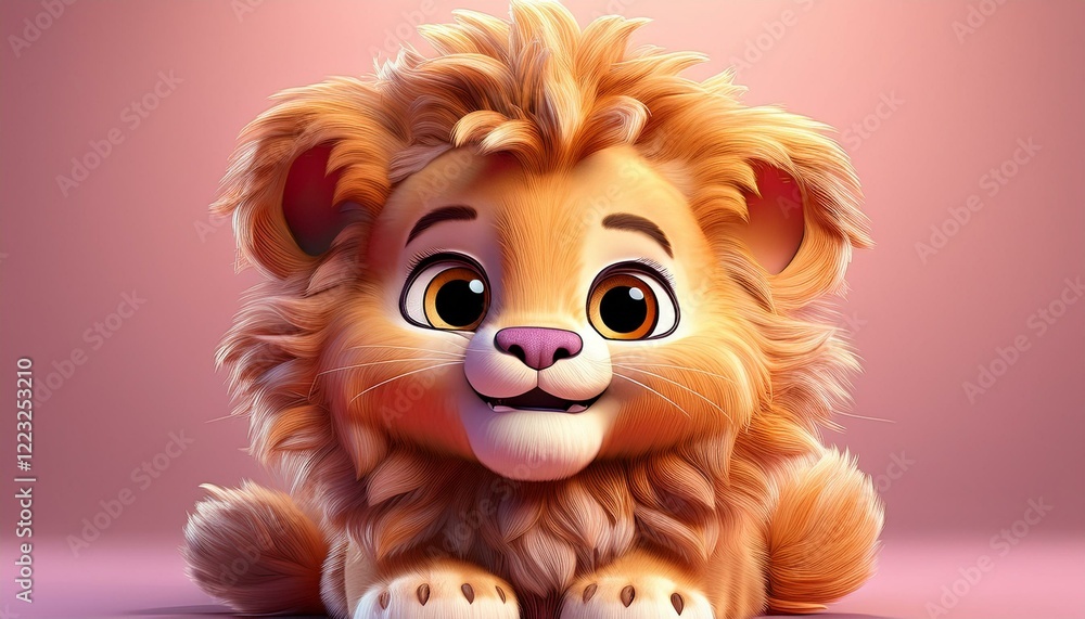 Obraz premium Niedlicher Löwe