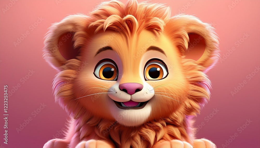 Obraz premium Niedlicher Löwe