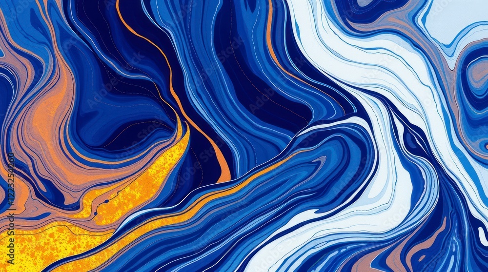 Obraz premium High-resolution abstract texture, bioluminescent colors.