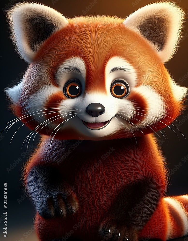 Fototapeta premium Niedlicher roter Pandabär