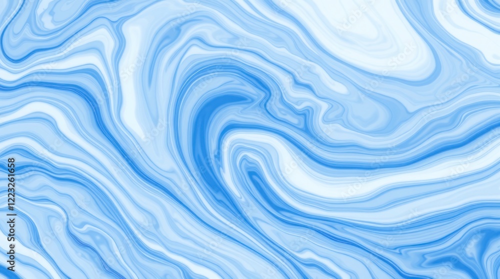Dreamy abstract texture with fluid marble-like swirls in cobalt blue and white. Dreamy abstract texture with fluid marble-like swirls in cobalt blue and white.