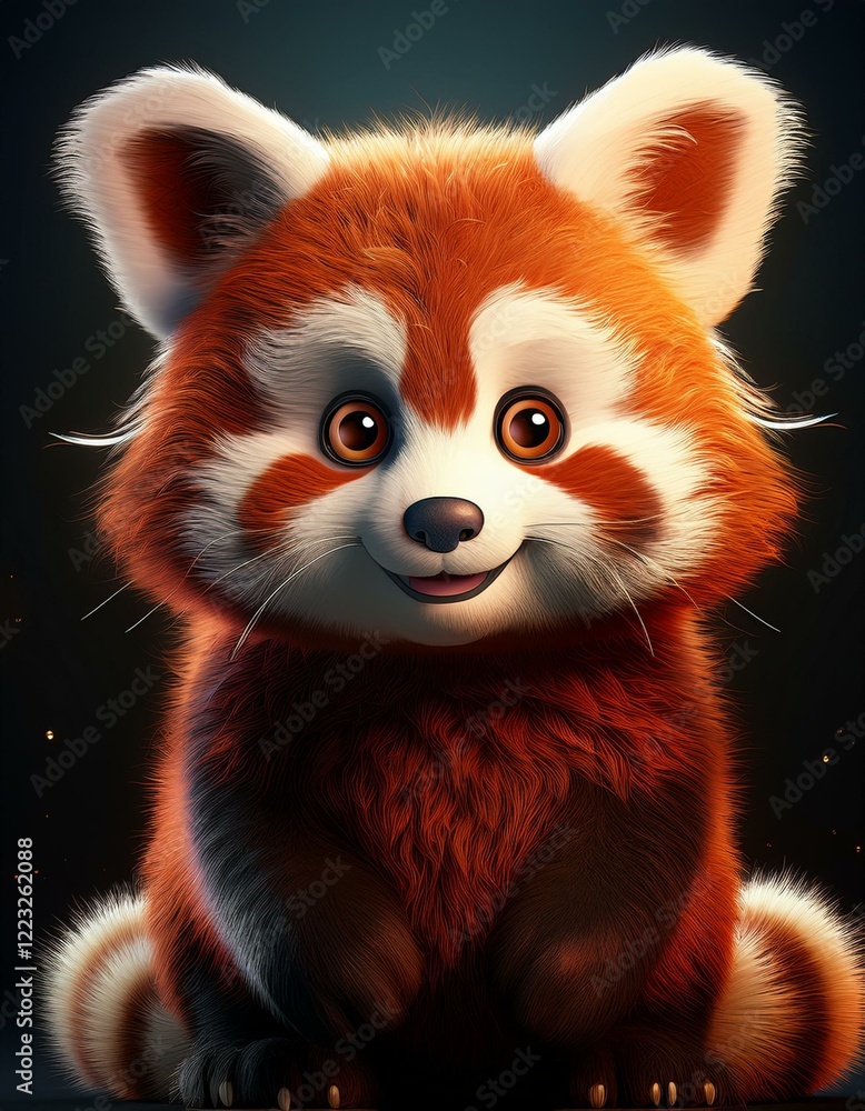 Niedlicher roter Pandabär Niedlicher roter Pandabär