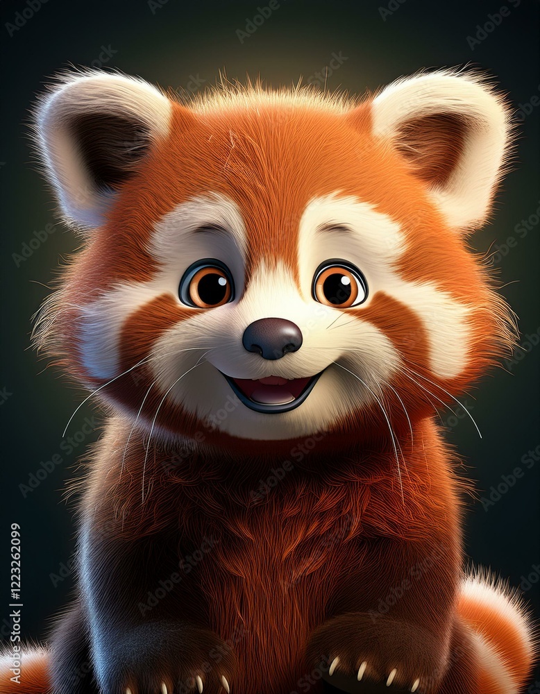 Fototapeta premium Niedlicher roter Pandabär