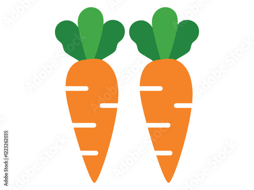 carrot illustration isolated on white background