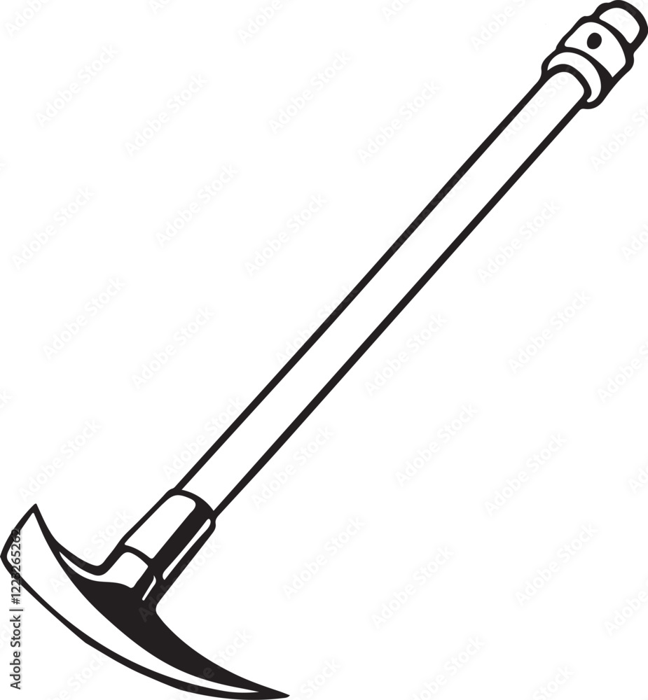 Spade Rustic Tool for Gardening, Silhouette vector art illustration Spade Rustic Tool for Gardening, Silhouette vector art illustration