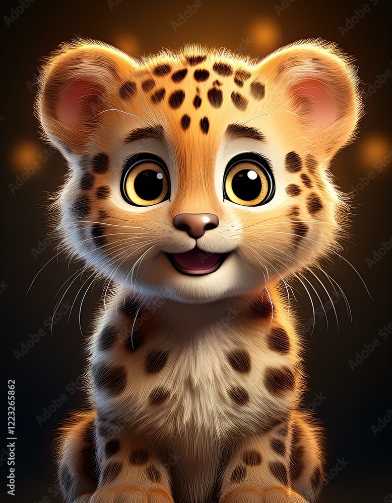 Fototapeta premium Niedlicher Leopard