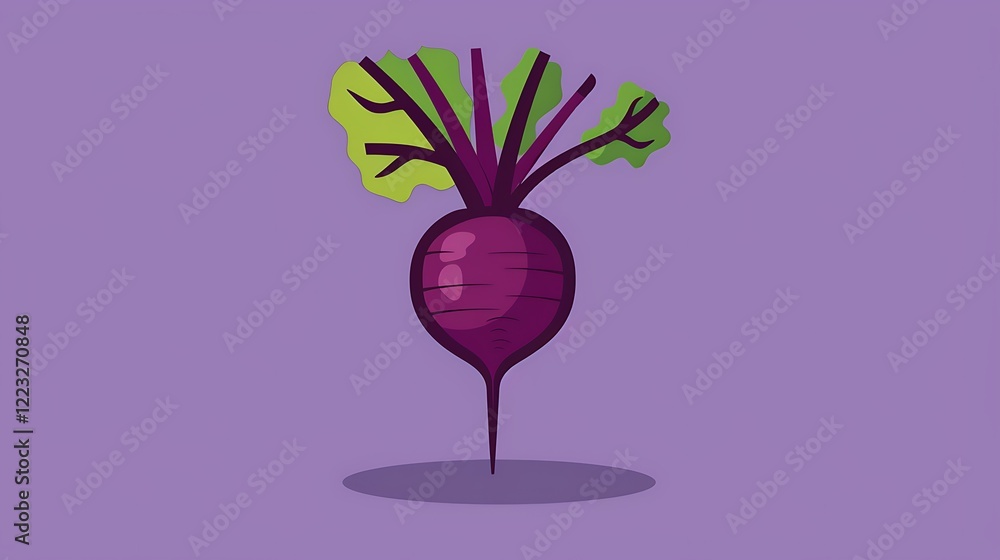 Clean linear icon of a beetroot, in deep purple. Simple lines, minimalistic and natural design. Clean linear icon of a beetroot, in deep purple. Simple lines, minimalistic and natural design.
