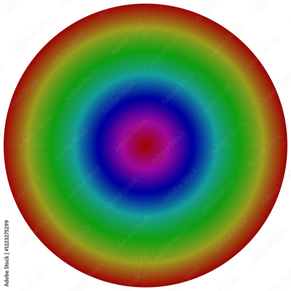 concentric circles colored gradually in a rainbow gradient style on a white background concentric circles colored gradually in a rainbow gradient style on a white background