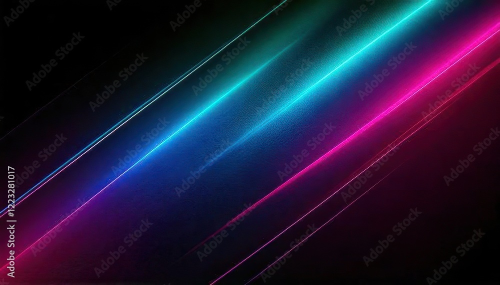 A close up of a colorful neon light on a black background A close up of a colorful neon light on a black background