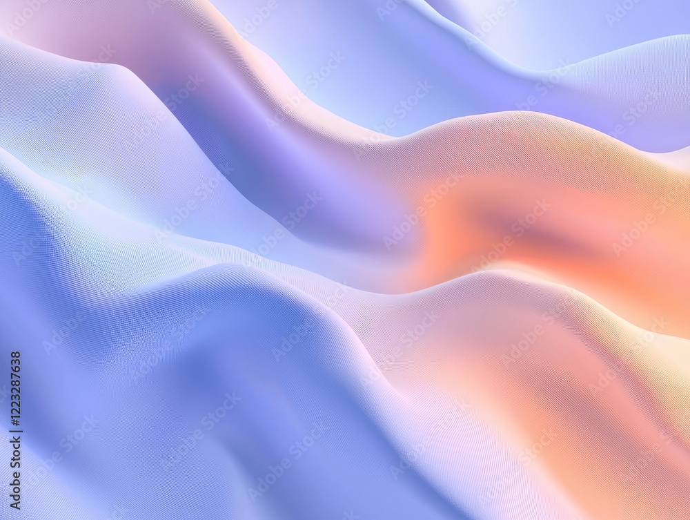 Fototapeta premium Abstract Pastel Waves Soft Gradient Texture