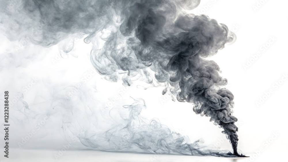 The smoke appears to swirl and flow, often evoking mystery, calmness, or a sense of pollution or obscurity depending on context. The smoke appears to swirl and flow, often evoking mystery, calmness, or a sense of pollution or obscurity depending on context.