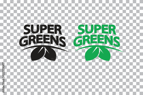 supper greens Icons & Symbols isolated on transparent background