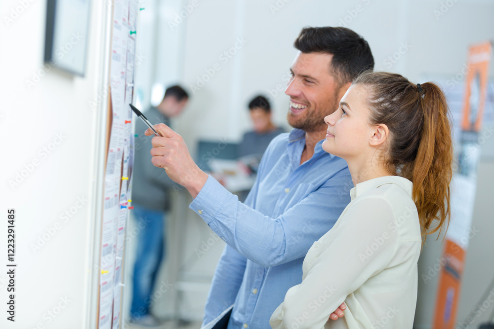 Obraz premium portrait of students watching exam results