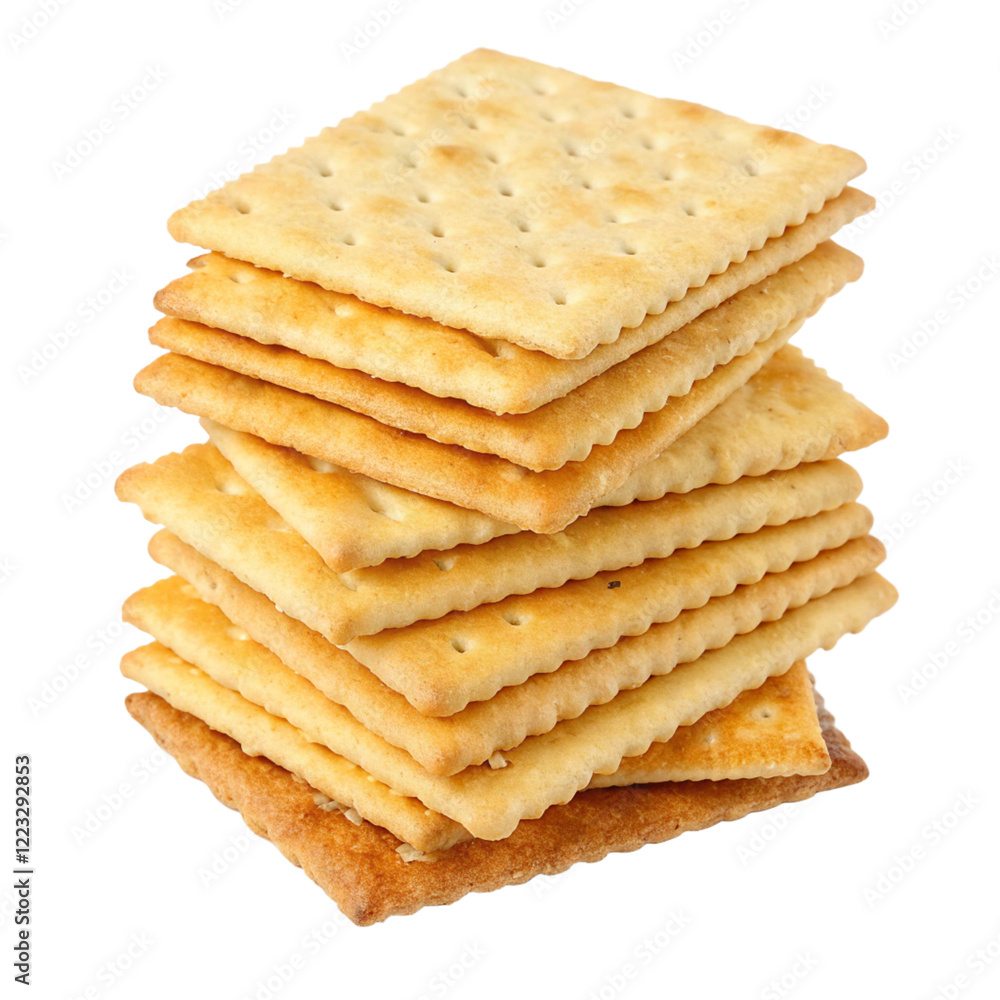crackers isolated on white background crackers isolated on white background