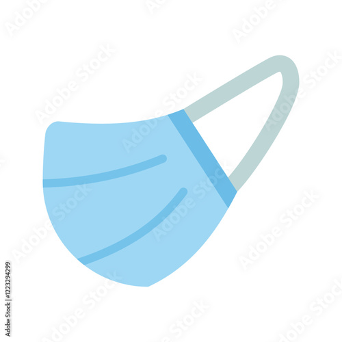 Face mask icon vector flat