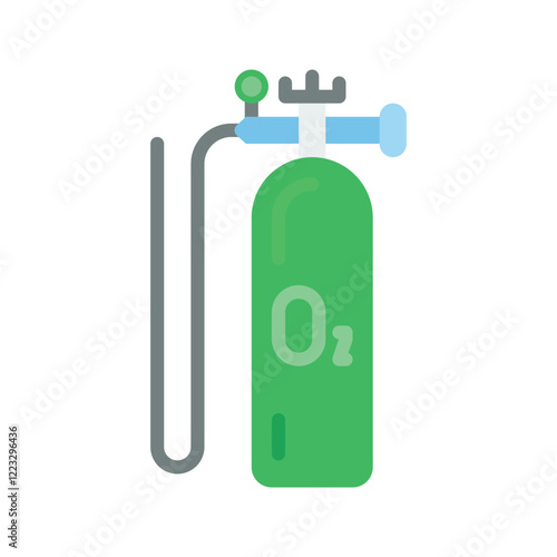 Nasal canula icon vector flat