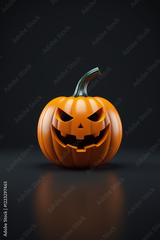there is a pumpkin with a carved face on it there is a pumpkin with a carved face on it