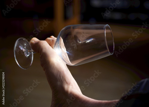 Valokuva Bare foot kindly holding a fragile glass