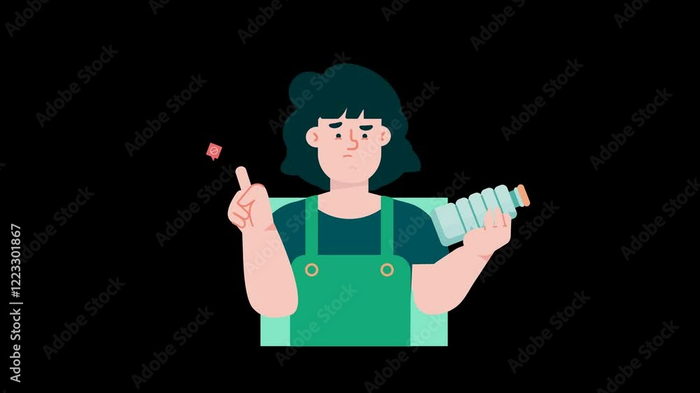 Say No to Plastic Pollution | 2D Cartoon Animation without Background (Alpha Channel) Say No to Plastic Pollution | 2D Cartoon Animation without Background (Alpha Channel)