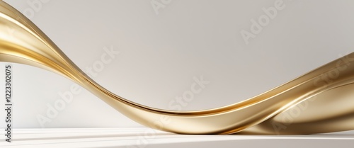 abstract gold curve , copy space concept for wallpaper or background.
