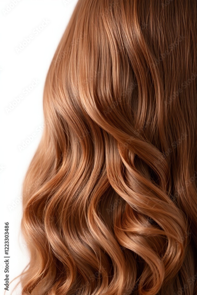 a close up of a woman's long red hair with waves a close up of a woman's long red hair with waves