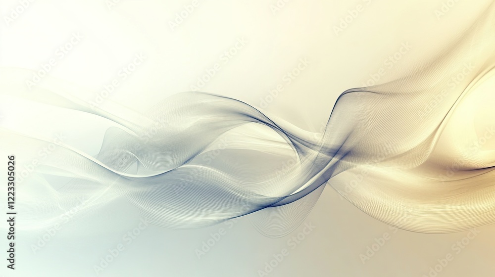 Obraz premium Abstract Wave Pattern Design Soft Hues