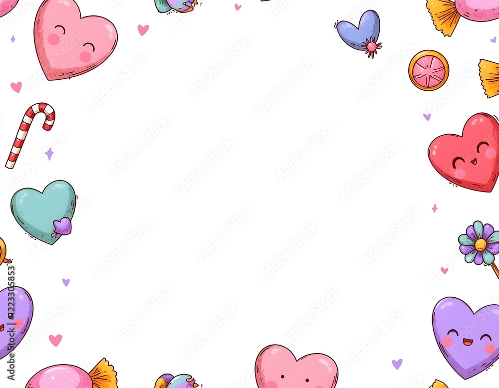 Sweet heart pastel background Sweet heart pastel background
