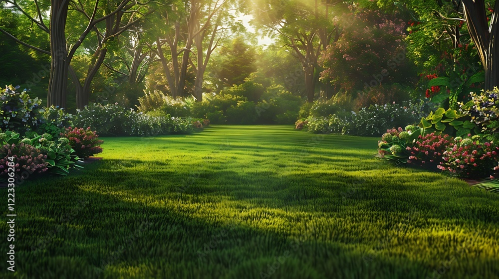 Naklejka premium grass, tree, 