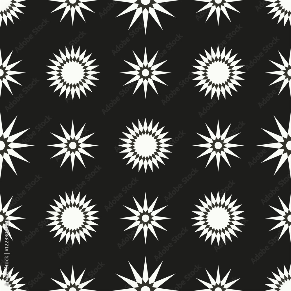 Abstract pattern of white stars on a dark background Abstract pattern of white stars on a dark background