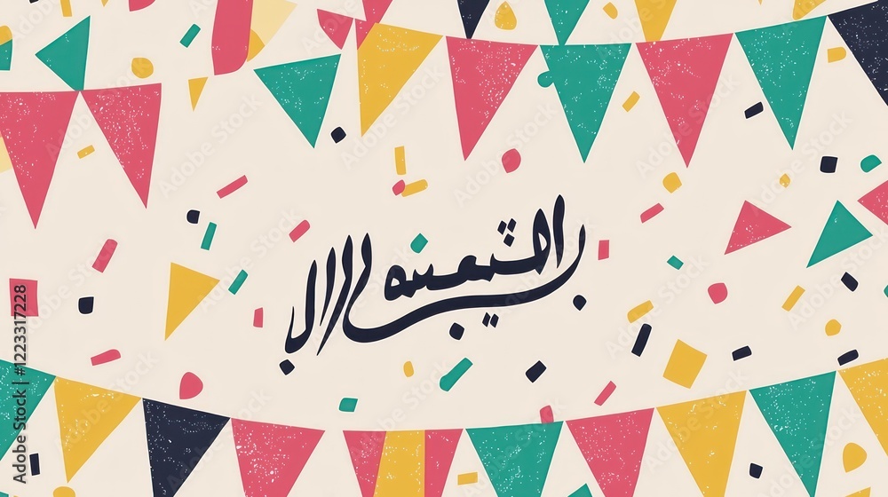 Fototapeta premium Celebrating Eid Al-Adha: A Festive Design