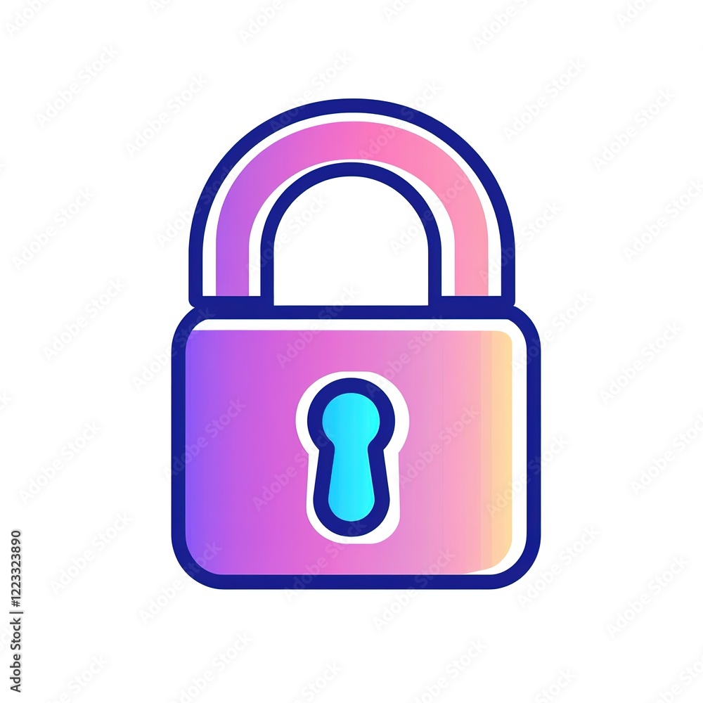 Padlock icon, security, privacy, protection Padlock icon, security, privacy, protection