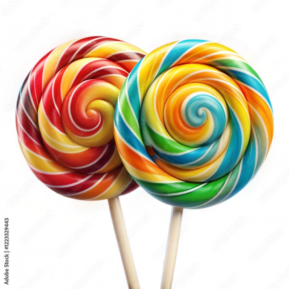 custom made wallpaper toronto digitalColorful Lollipops isolated on background generative ai