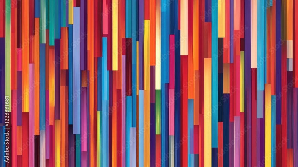 Abstract Colorful Vertical Stripes Abstract Colorful Vertical Stripes