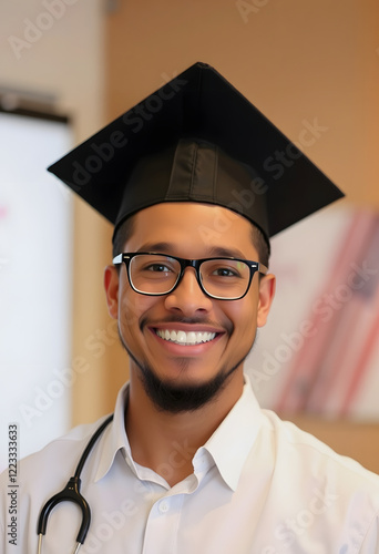 Team leader, photo, with white tones