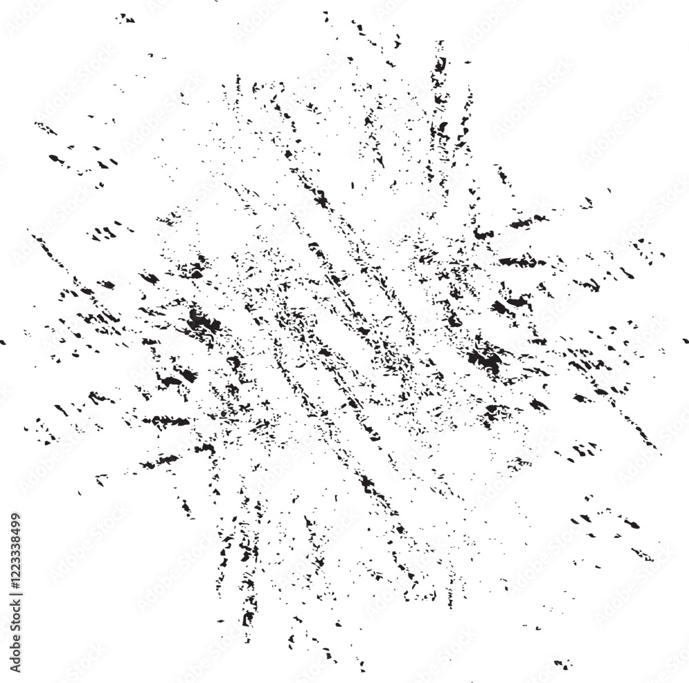 Fototapeta premium Scratched Grunge Urban Background Texture Vector. Dust Overlay Distress Grainy Grungy Effect. Distressed Backdrop Vector Illustration. Isolated Black on White Background. EPS 10.