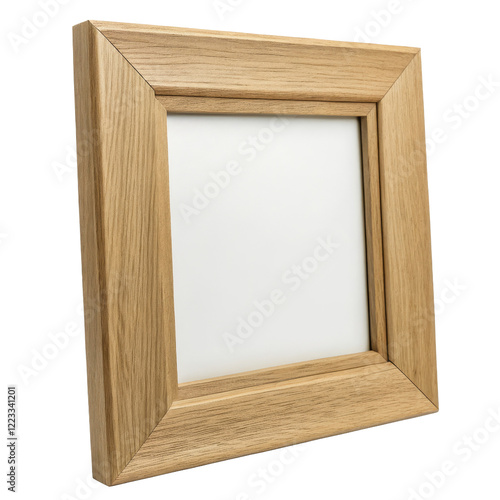 Square Wooden Frame Mockup  Isolated on Transparent Background  Photo Frame  Empty Frame  Picture Frame  Mockup  Wood