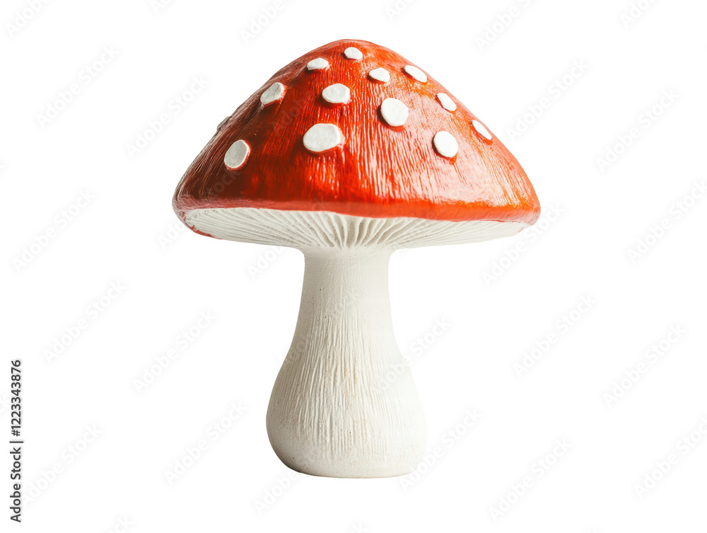 Isolated Classic Red Mushroom Isolated Classic Red Mushroom
