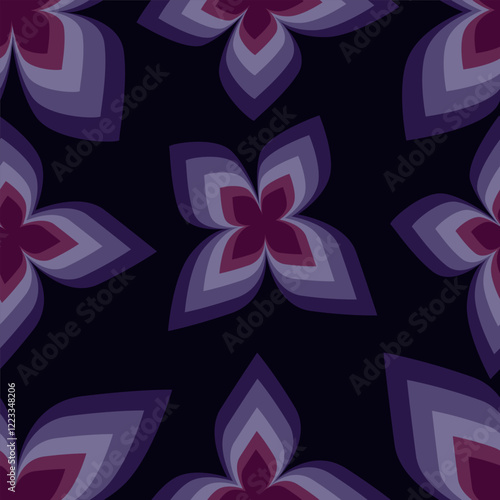 Colorful garden flowers on white background. Seamless vector pattern. Vintage print with inflorescences. Retro textile collection