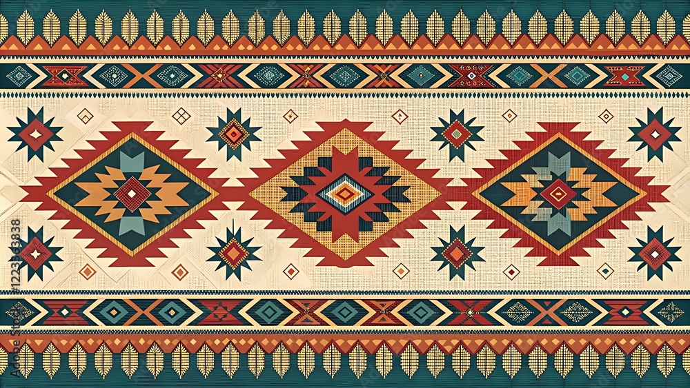 Navajo tribal vector seamless pattern. Native American ornament. Navajo tribal vector seamless pattern. Native American ornament.