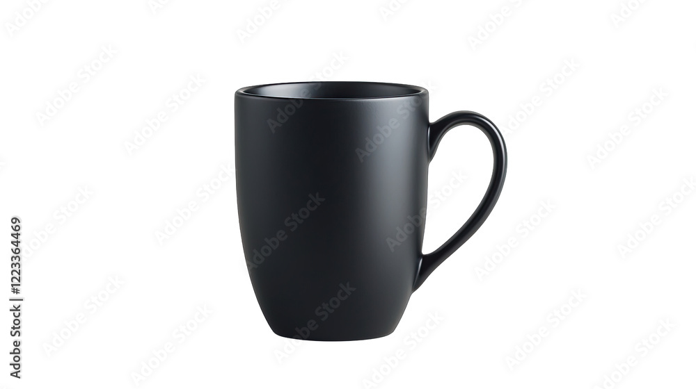 Elegant Black Ceramic Coffee Mug on Isolated Background for Cozy Beverage Moments and Stylish Kitchen Decor Elegant Black Ceramic Coffee Mug on Isolated Background for Cozy Beverage Moments and Stylish Kitchen Decor
