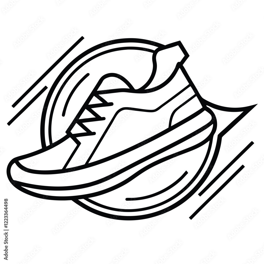 A sleek and modern logo design for a shoe company, featuring a minimalist shoe silhouette in vector line art, emphasizing elegance and style. A sleek and modern logo design for a shoe company, featuring a minimalist shoe silhouette in vector line art, emphasizing elegance and style.