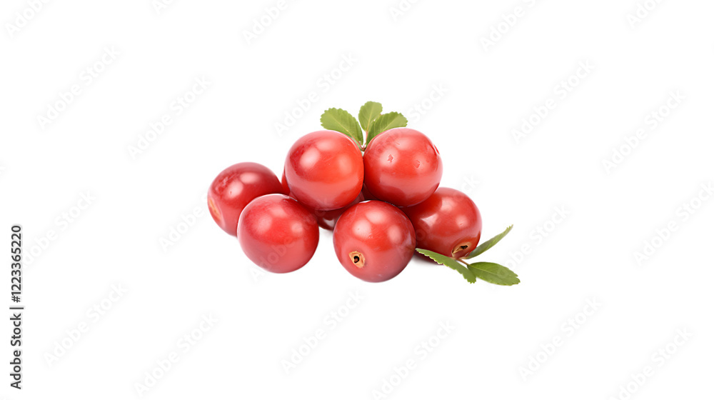 Obraz premium Fresh Red Plums with Green Leaves Isolated Black Background Healthy Food ripe diet life fruit sweet 