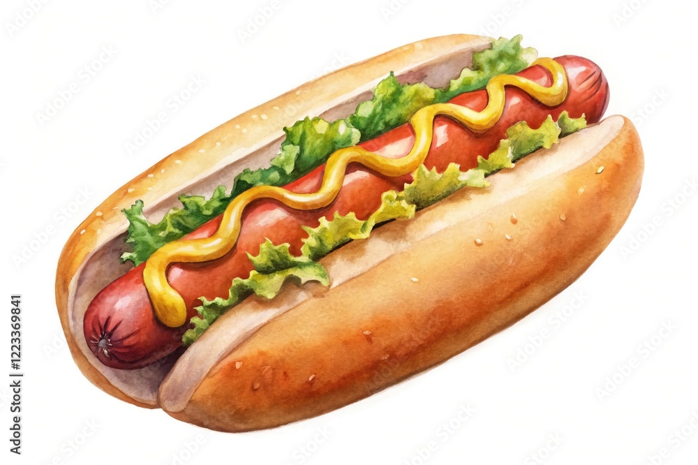 hot dog with mustard hot dog with mustard