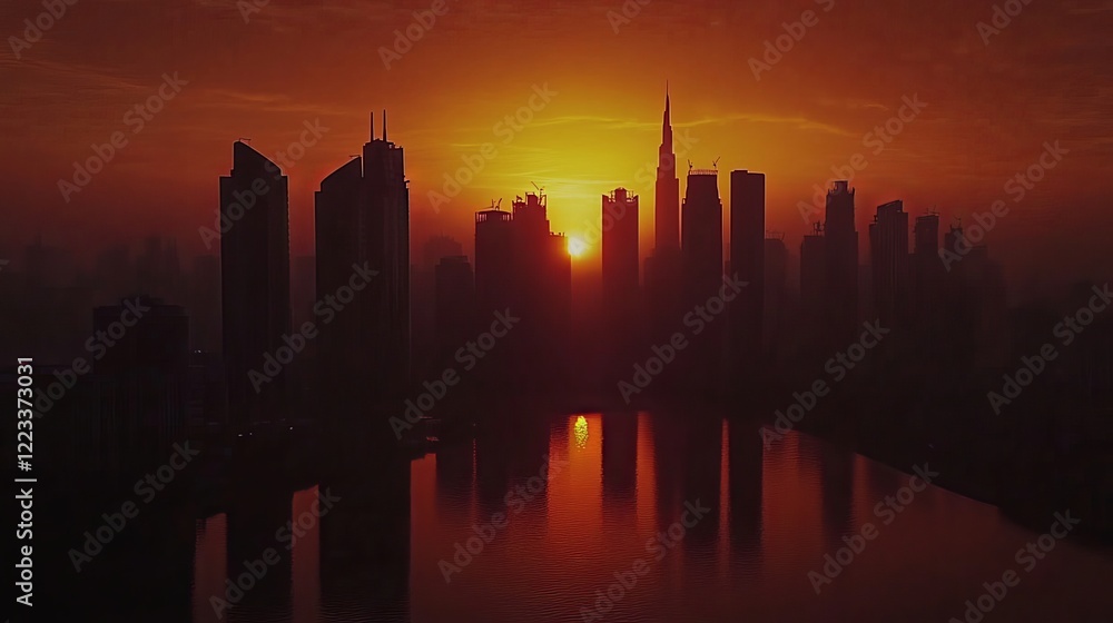Witness the stunning transformation of Dubai's Jumeirah Lakes Towers (JLT) district in this aerial time-lapse. From the ethereal glow of night to the vibrant hues of dawn Witness the stunning transformation of Dubai's Jumeirah Lakes Towers (JLT) district in this aerial time-lapse. From the ethereal glow of night to the vibrant hues of dawn