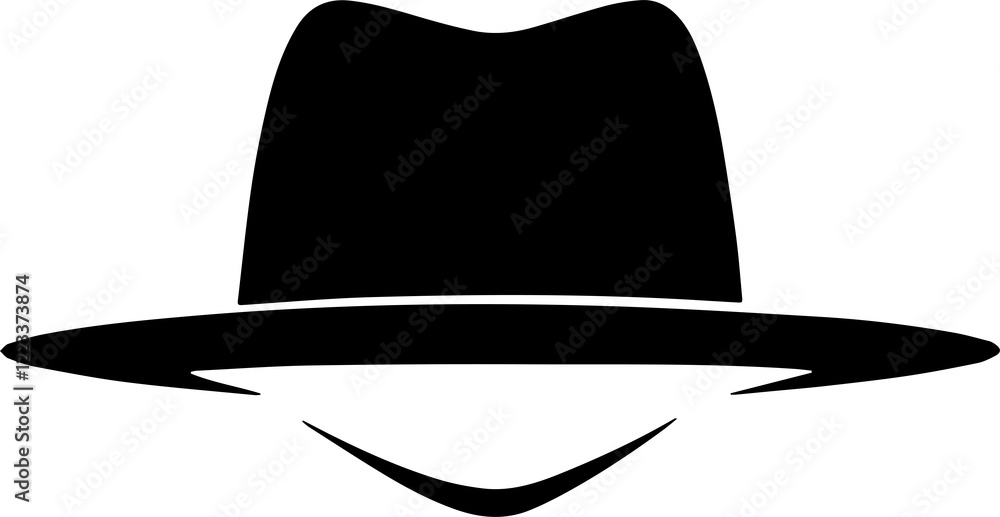 Western cowboy hat silhouette icon Western cowboy hat silhouette icon