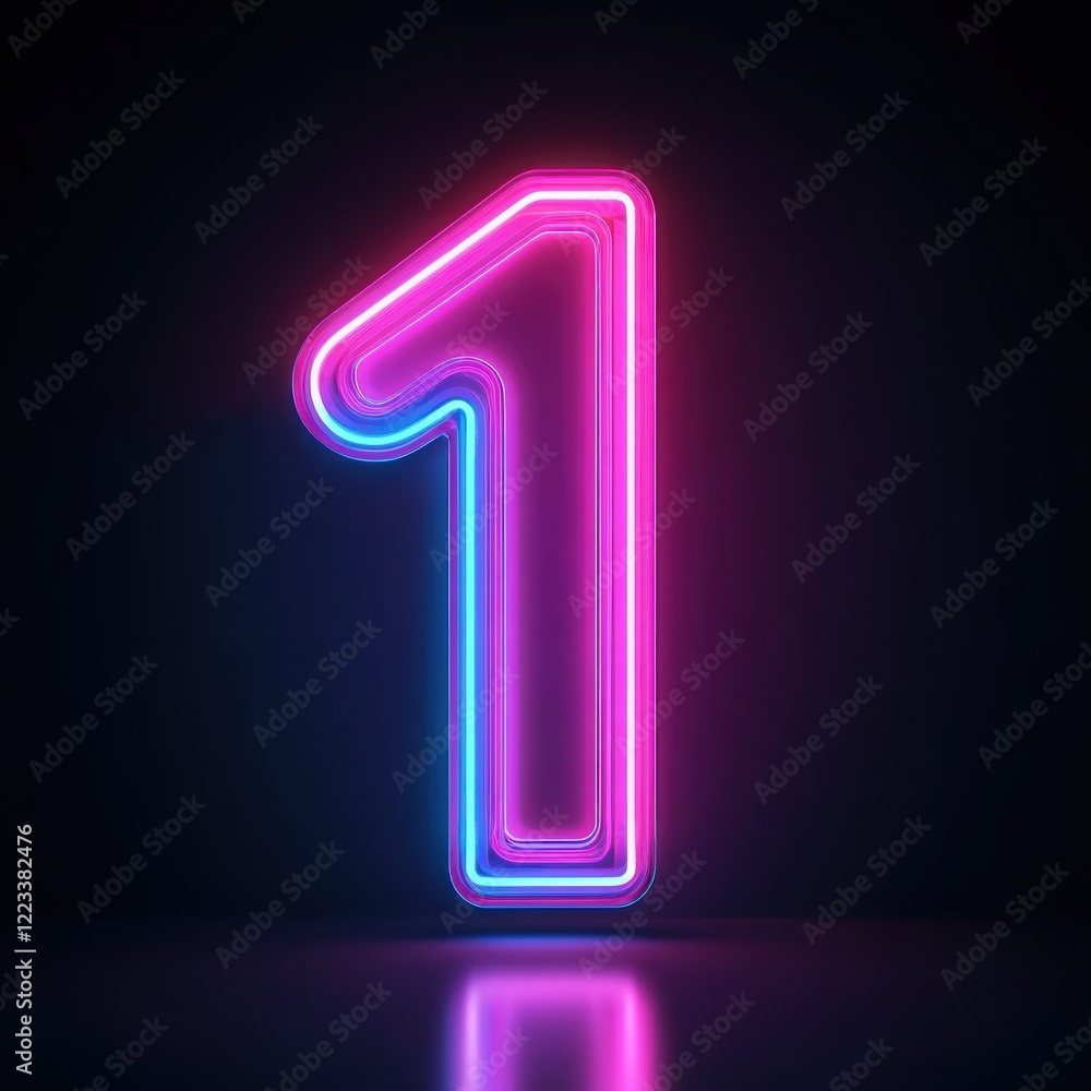 Glowing neon number one, dark background, digital art, website design (1) Glowing neon number one, dark background, digital art, website design (1)