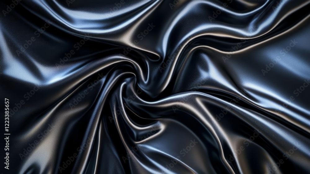 Obraz premium Glossy black satin