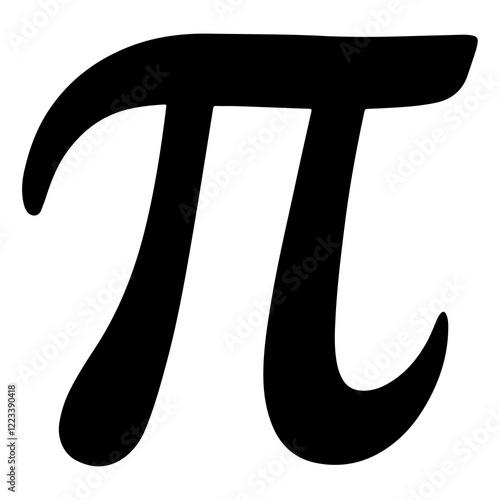 Pi Number Sign Emoji Icon Illustration vector
