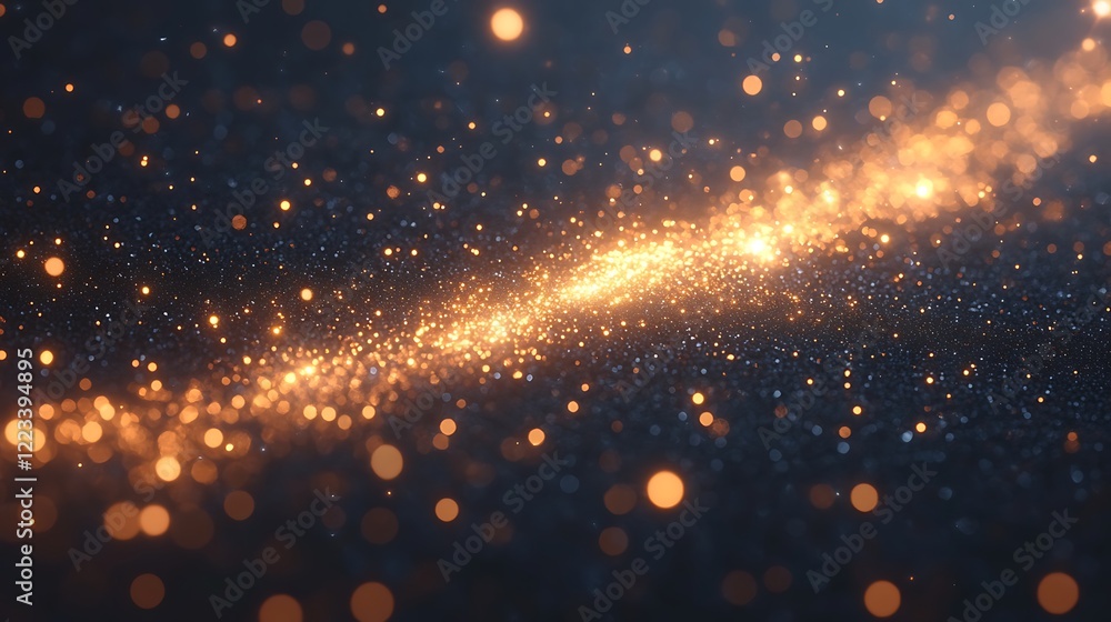 Obraz premium Luminous digital streaks of light converging in a radiant abstract composition.